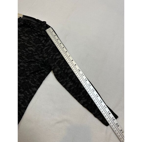 Michael Michael Kors‎ Womens Black & Gray Camouflage Print Long Sleeve Top 1X - Picture 7 of 8